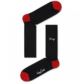 Calcetines Altos Happy Socks Lazer Quest con Bordado en Rayas, Talla 41-46, Unisex