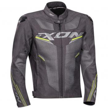 Ixon Draco Chaqueta textil para moto - Amarillo, Negro y Gris, Talla 46
