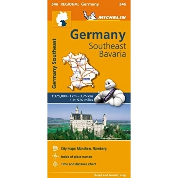 Mapa Regional Germany Southeast, Bavaria - Aa.vv