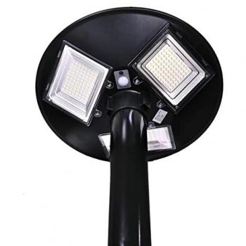 Farola LED Solar UFO Verde 1500 Lúmenes 150W - Luz Natural 4200K - IP65 con Sensor de Movimiento para Jardín y Exteriores