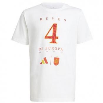 Adidas Camiseta de Manga Corta España Euro Winner 24 - Camiseta de entrenamiento para niños, diseño oficial de la selección española, adecuada para la Eurocopa 2024, fabricada con materiales transpirables y cómodos