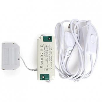 Driver para Mini Plafón de LEDs 220VAC/12VDC 12W con Cajetín 4 Vías