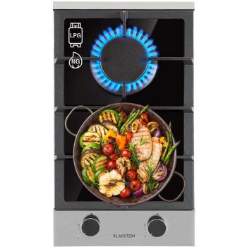 Cocina a Gas Klarstein Alchemist Domino 2 Quemadores de Aluminio Vitrocerámica 4.2 kW