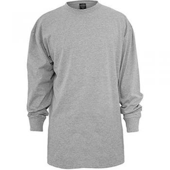 Urban Classics Men's Tall Long Sleeve T-Shirt - Gray