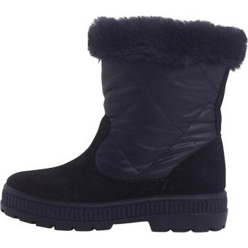 Botas de niña acolchadas con cuello y pelito