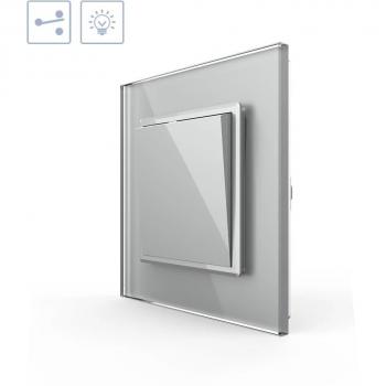 Interruptor Conmutador LEDBOX con marco gris