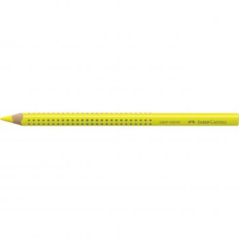 Lápices de Colores Jumbo Amarillo Faber-Castell (12 Unidades) - Crayones Neón Amarillo (Pack de 12)