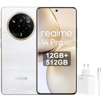 Smartphone Realme 14 Pro 5G Dual SIM 12GB RAM 512GB Pantalla 6.77 Blanco Perla