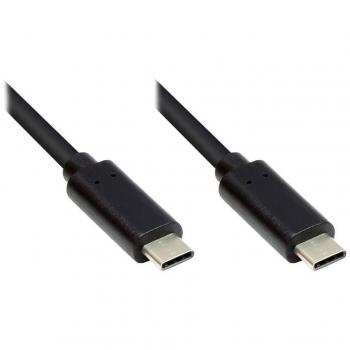 Cable USB 3.1 Gen 1 USB-C Bidireccional 1,5m Negro