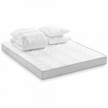 Colchón Deko Dream 140 x 190 cm con edredón 240 x 220 y 2 almohadas Misa