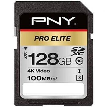 Tarjeta de Memoria SDXC PNY Pro Elite 128GB Clase 10 UHS-I U3 100MB/s