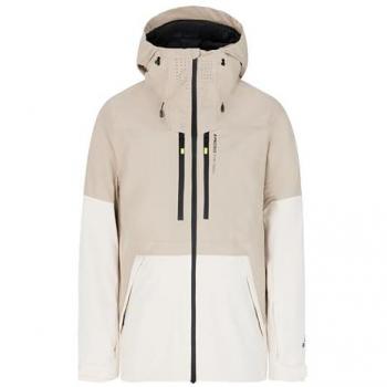 Chaqueta de esquí con capucha Protest PRTBakie blanco puro beige - M