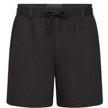 Lyle & Scott Men's Black Cotton Linen Shorts - Size Medium