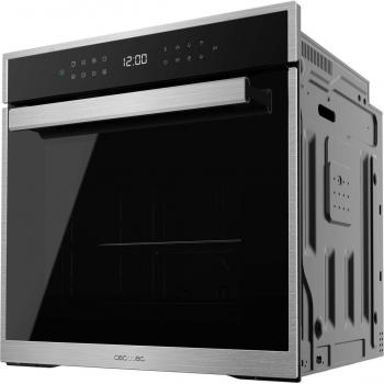 Cecotec Horno Integrable Pirolítico 60cm Bolero Hexa P506000 Edge A+, 3400W, 81L de Capacidad, 11 Funciones con Airfryer Master, Pizza Master, 3