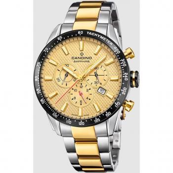 Reloj Suizo Candino Para Hombre, Colección Gents Sport Color Beige C4748/1, Caja de Acero Inoxidable 316L, Multi