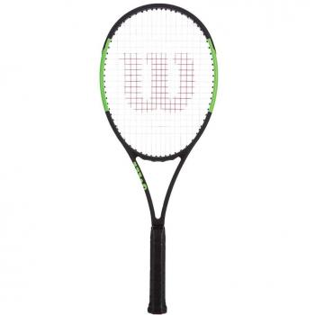 Wilson Blade 98 16X19 CVFRM W/O Raqueta de Tenis, Unisex Adulto, Negro/Verde