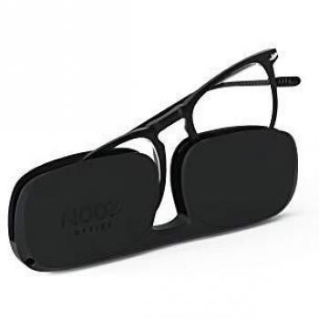 Nooz Gafas de lectura - Color Negro Corrección +1.00 - Forma Cuadrada - Gafas Lupas para Hombres y Mujeres - Modelo Dino Colección Essential