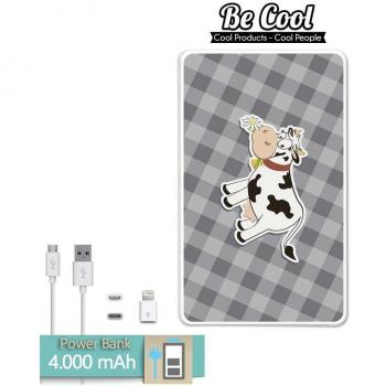 Becool® - Batería Externa Power Bank 4000 mah + Gratis 1 cable USB-MicroUsb