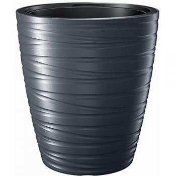 Maceta Prosperplast Maze 32L con Depósito y Diseño Moderno en Antracita 37.5x37.5x41.9 cm