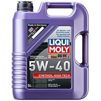 Liqui Moly 1307 Synthoil High Tech 5W-40 - Aceite antifricción sintético para Motores de automóviles de 4 Tiempos