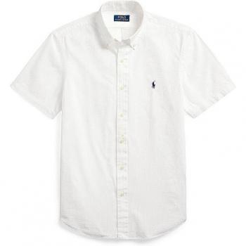 Camisa Polo Ralph Lauren Custom Fit Blanca para Hombre - Manga Corta Regular Fit XXL