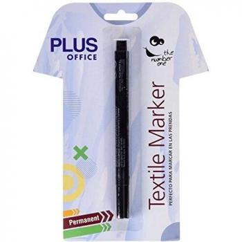 Plus Office Rotulador Textil Plus Negro bl.1Ud