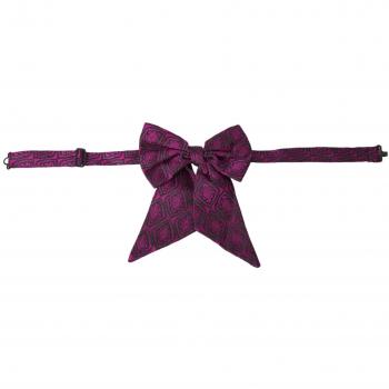 Purple Silk Adjustable Neck Men Bow Tie by Dolce & Gabbana