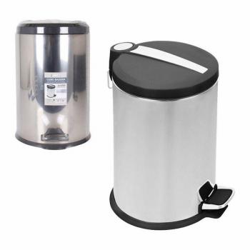 Cubo de basura Confortime Plateado 20 L