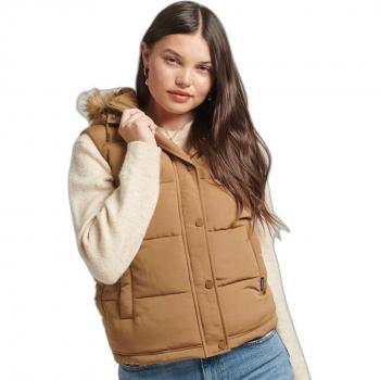 Chaleco Vintage Everest de Mujer con Pelo Sintético Superdry
