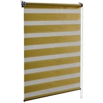 neu.holz Ventana doble cebra Persiana Crema Doublelayer Herrajes para Beige 120 x 230 cm