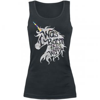 Goodie Two Sleeves I Was Born This Way Top Mujer Negro L