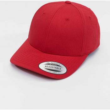 Flexfit Curved Classic Snapback Cap - Red