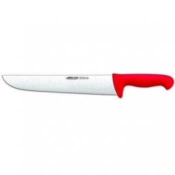 Arcos Serie 2900, Cuchillo Carnicero, Hoja de Acero Inoxidable Nitrum de 300 mm, Mango inyectado en Polipropileno Color Rojo
