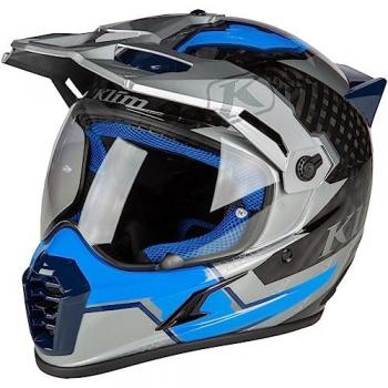 KLIM Casco de Motocross Krios Pro Azul Eléctrico, características: diseño aerodinámico, sistema de ventilación avanzado, visera ajustable, interior desmontable y lavable, compatible con sistemas de comunicación Bluetooth,