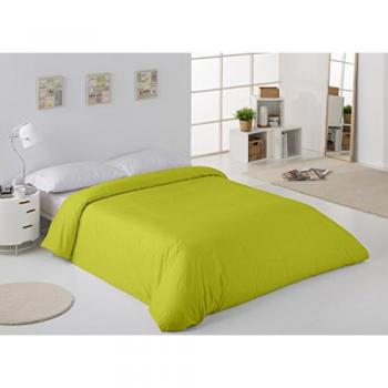 Funda Nórdica Alexandra House Living Pistacho 180 x 220 cm - Composición: 50% Algodón / 50% Poliéster - Hilos: 144 - Color: Pistacho - Tamaño: Cama