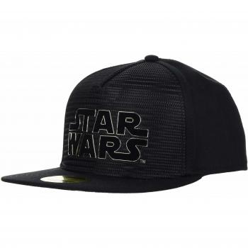 Meroncourt Star Wars a New Hope Main Logo Snapback Baseball Cap with Space Battle Brim, One Size, Black