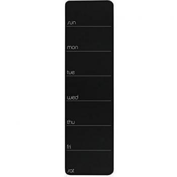 ThreeByThree 33155 planificación semanal 50 x 14 cm, pizarra, negro