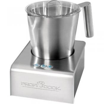 Proficook Ms 1032 - Espumador de Leche Automático Eléctico, Funcion Batidora de Leche y Calienta Chocolate, Capacidad 500 ml, Acero Inoxidable