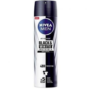 Men Black & White Invisible Deo Vapo 200 Ml