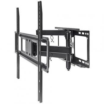 Manhattan 461351 Universal Basic LCD Full-Motion Wall Mount, Holds One 37 to 70 Flat-Panel or Curved TV up to 40 kg