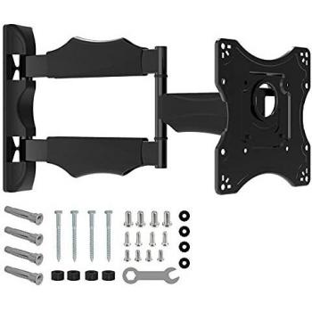 NANOOK TURN S, Soporte de pared giratorio para televisores de 19-43 pulgadas, Inclinable, Soporte de pared para televisores LCD, LED, QLED y OLED, Compatibilidad universal, VESA 100x100 a 200x200