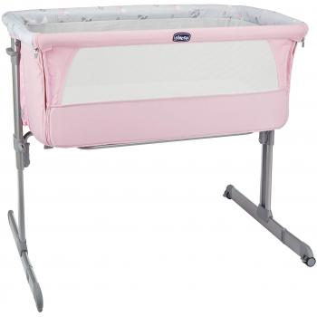 Chicco Next2me - Cuna de colecho con anclaje a cama y 6 alturas, colección 2017, color rosa