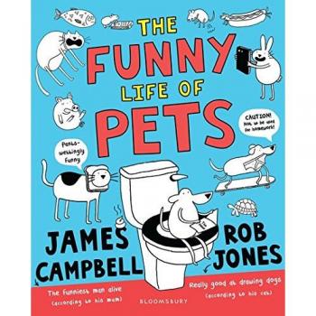 Libro The Funny Life of Pets - Un libro ilustrado que presenta historias divertidas y entretenidas basadas en los personajes de la película Pets, dirigido a un público infantil, con coloridas ilustraciones, texto fácil de leer y situaciones