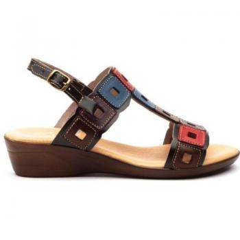 Sandalia Cuña Multicolor para Mujer LA VIDA ROSA