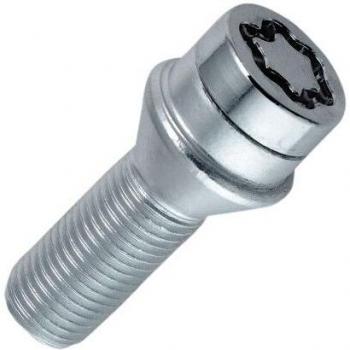 Tornillos de Rueda Antirrobo McGard M14 x 1.5 con Asiento Cónico, Cabeza de 19mm, Longitud 31mm, Acabado Plateado