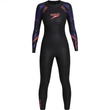 Traje de neopreno Speedo Proton Fullsuit para mujer, color negro y lila, talla XS