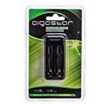 Cargador Universal Aigostar 2 Slots para Baterías Recargables Ni-MH y Ni-Cd AA/AAA con Indicador LED
