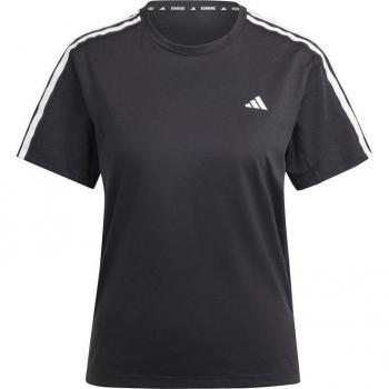 Camiseta de running adidas Own The Run 3-Stripes mujer negro puro S