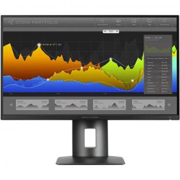Monitor HP Z27n de 27 Pulgadas con Bisel Estrecho, Resolución 350 CD/m² y Tiempo de Respuesta de 14 ms - Negro