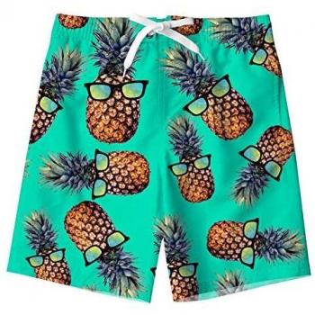 Niños Bañador Corto Verano Secado Rápido Slim Fit Bañador Corto con Bolsillos Forro De Malla para Verano Playa Partido 10-12 Años